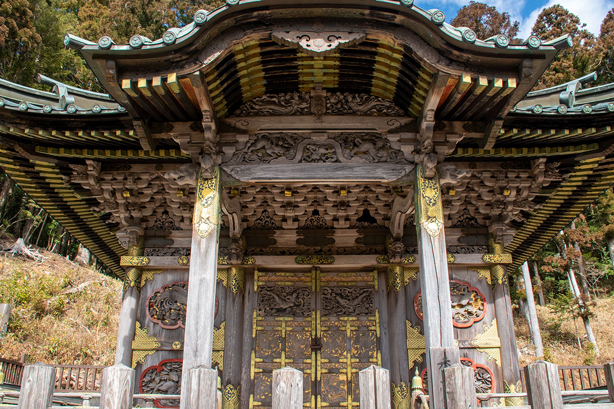 View of Tokugawa Mausoleum (inside the fence)